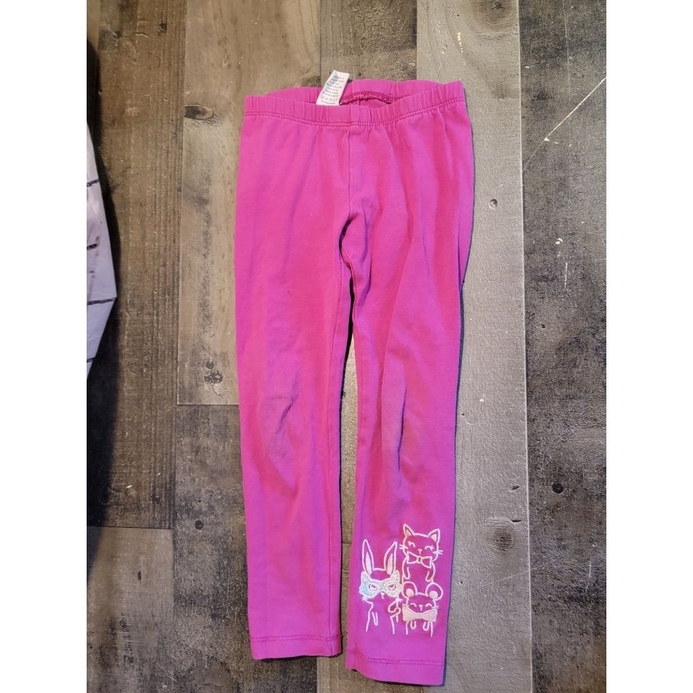 Gymboree pink legging youth pants‎ mouse cat bunny